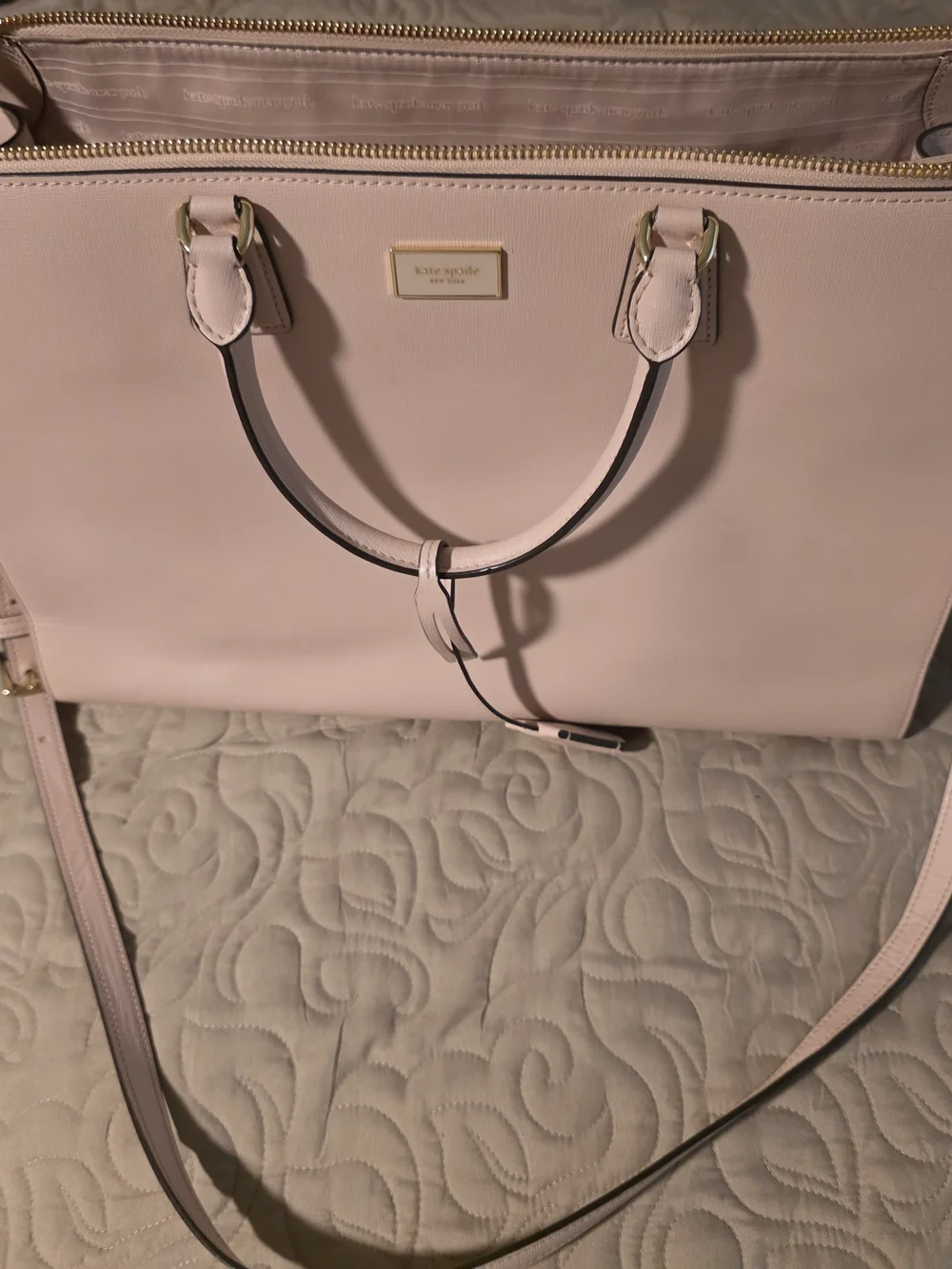 kate spade Pale Pink Serena Laptop Bag